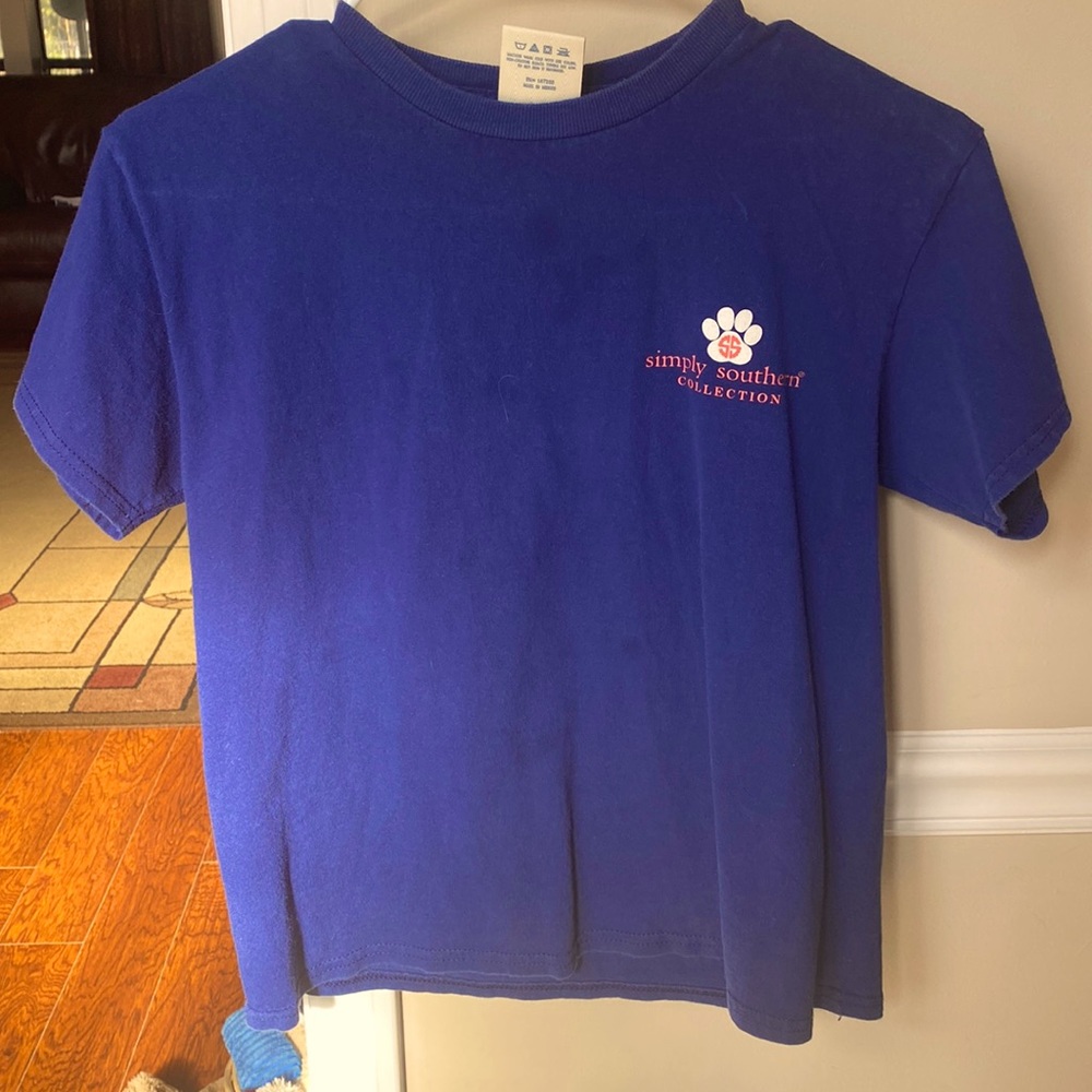 Youth medium Simple’s southern navy blue shirt